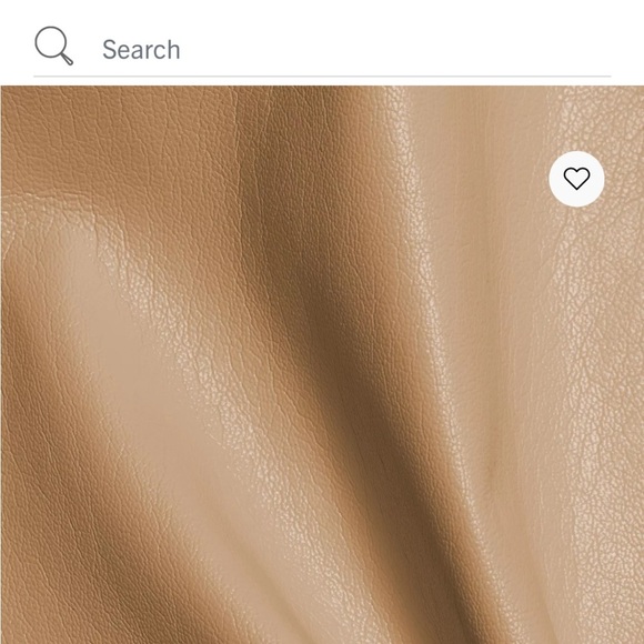 NWT Good American Vegan Leather Tan Top - Picture 4 of 8